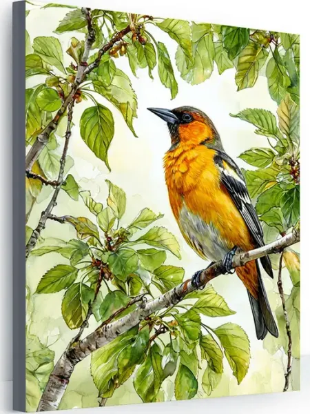 000 Art-Hobby-Create Картина на стену для интерьера птичка 40х50