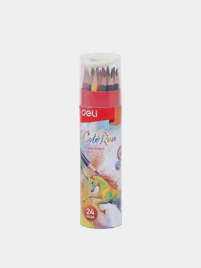 Цветные карандаши Deli 00327, 24 цвета