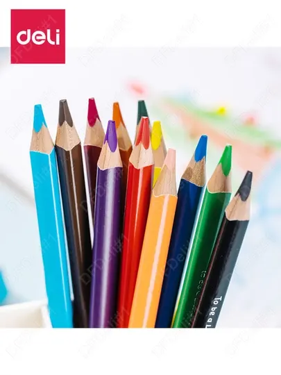 Карандаши цветные, 6 цветов, EC00660 Deli Jumbo (Color Kids), 00660-EC