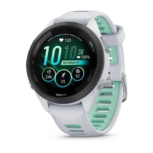Смарт-часы Garmin FORERUNNER 265S, WiFi, GPS, EU/PAC, белый, 010-02810-14