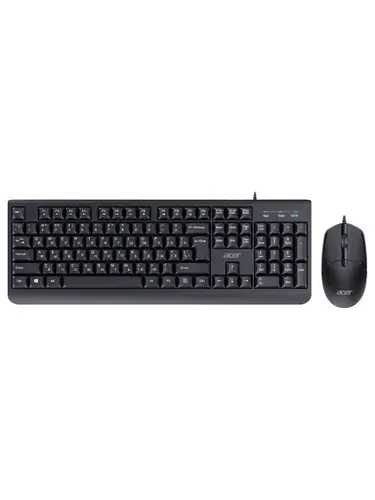 Клавиатура + мышь Acer OCC400 клав:черный мышь:черный USB (ZL.ACCCC.015)