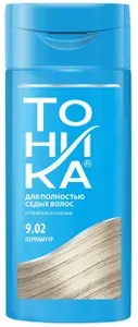 ТОНИКА Оттеночный бальзам для седых волос с коллагеном тон 9.02 Перламутр, 150 мл