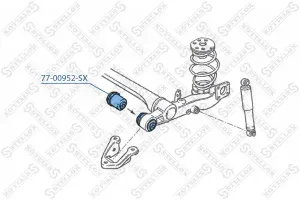 Сайлентблок задней балки ддя Opel Astra H 1.4 16V/1.6 16V/1.8 16V/Zafira B 1.8 16V 07.04> 77-00952-SX STELLOX