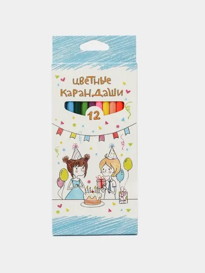 Карандаши цветные ECO, 12 цветов "Переменка" - CS 065993 q0000012205