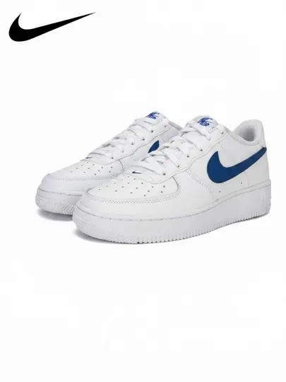 Nike Air Force 1 '07 кроссовки, бело-синий, классический дизайн