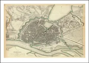Retrographika Постер "лондон.mapcity.074.A3", 42 см х 30 см