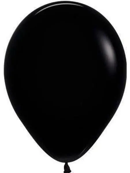 Дон Баллон Шар (12'' 30 см) Черный (080), пастель, 12 шт