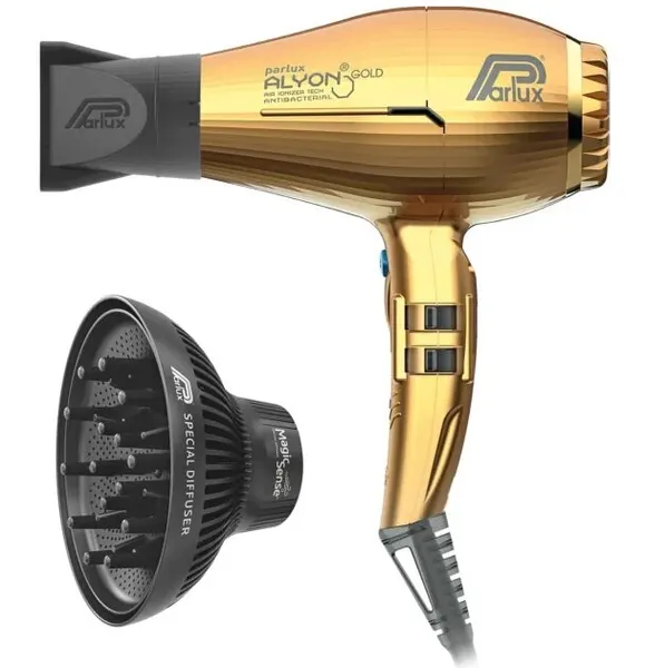 Фен Parlux 0901-Alyon Ionic Gold + диффузор Magic Sense Set-0901-Alyon Gold