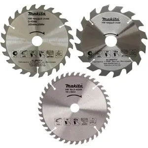 Пильный диск для дерева 3 шт 165X20X2.0X16/24/40T STANDART Makita D-46333