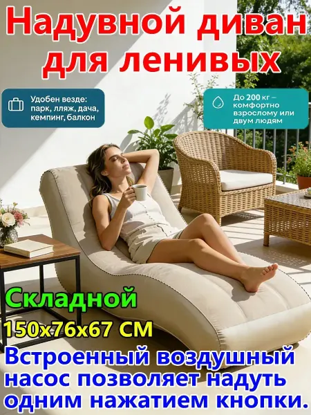 Лежак для пляжа，Шезлонг для дачи и отдыха