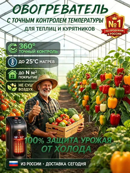 Портативный обогреватель для дачи теплицы