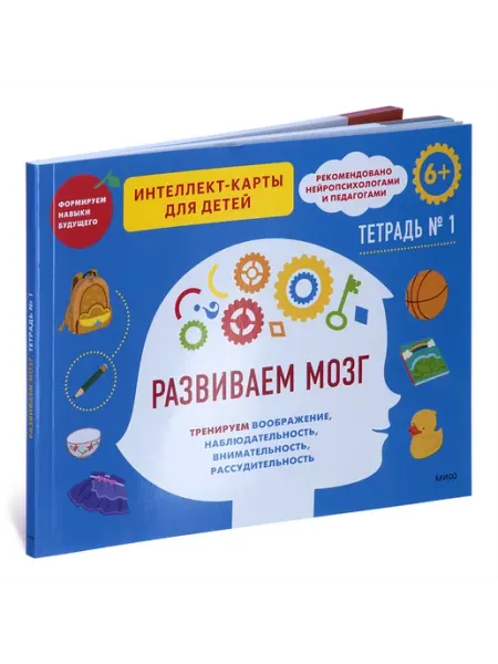 Звуковая книга Интеллект-карты для детей. Развиваем мозг. Тетрадь 1