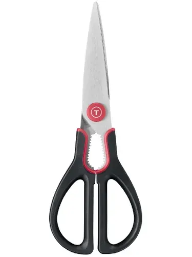 Кухонные ножницы Tefal Ingenio+ 3 в 1, прямые съемные лезвия, длина лезвий 10 см, орехолка и открывалка для бутылок, мытье в посудомоечной машине
