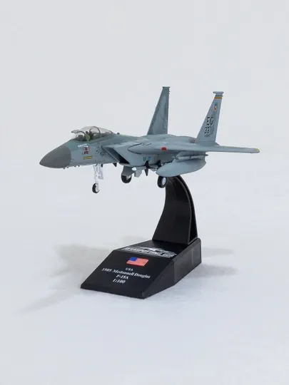 Модель военного самолёта истребителя F-15C Eagle, ВВС США 19 см ,металл+пластик Шасси 1:100