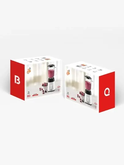 Блендер для смузи стационарный BQ SB1008 2 в 1, измельчитель, 2 режима скорости, 1000 Вт
