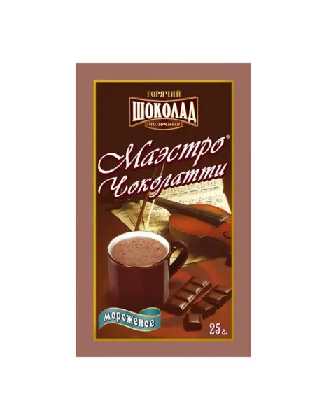 Маэстро чоколатти Горячий шоколад Молочный вкус Орех 10х25 г 1 уп