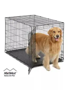 Клетка MidWest iCrate для собак 108х72х77h см, 1 дверь, черная
