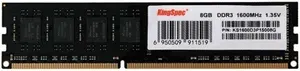 KingSpec Оперативная память DDR3, 8 ГБ, 1600 МГц, 11CL DDR3, 1600 МГц, 1 x 8 ГБ (KS1600D3P15008G)