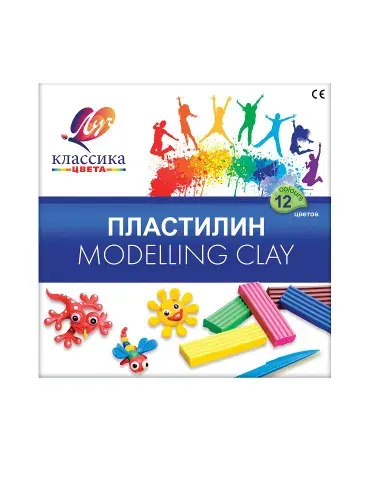 Луч Пластилин Классика, 12 цветов, 240 гр, 1 уп