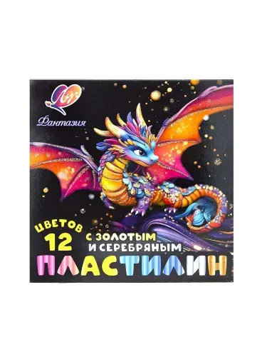 Луч Пластилин восковой Фантазия, 12 цветов, 230 гр, 1 уп