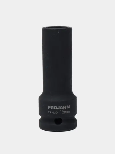Головка ударная Projahn, шестигранная, глубокая, 12.5 / 1/2", 15 мм