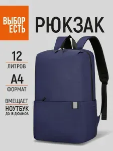 Рюкзак мужской городской Выбор есть, для ноутбука, путешествий, 2 отделения, 1 карман, 12 литров