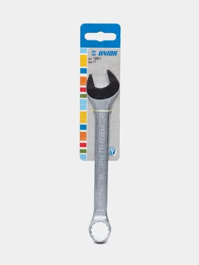 Ключ комбинированный UNIOR 125/1, полированные головки, 17