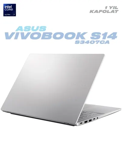 Ноутбук Asus Vivobook S14, 14" WUXGA IPS, Intel Core Ultra 7-255H, DDR5 16 ГБ, SSD 1 ТБ, Intel Arc