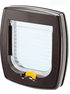 Дверь для кошек/собак/животных Ferplast Swing 1 21,5х5х24см, дверь 14,5х14,8см, коричневая