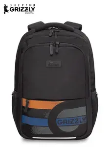 Рюкзак молодежный GRIZZLY с карманом для ноутбука 15", анатомической спинкой, для мальчика, мужской, RU-632-5/1