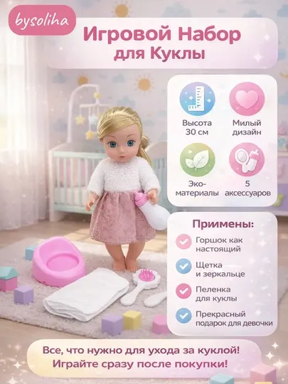 Кукла для детей, детская кукла, кукла для девочки, красивая кукла красивая кукла