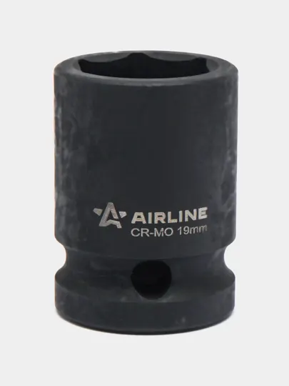 Головка ударная торцевая 1/2" DR шестигранная, 19 мм L=38 мм, AT-IS12-12