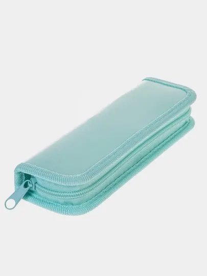 Пенал Hatber NEWtone PASTEL Мята, 190 х 60 мм, 1 отделение на молнии, глянцевая ламинация и тиснение