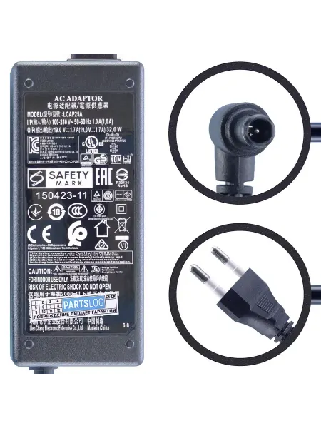 OEM Блок питания для монитора LG 19V 1.7A 6.5x4.4mm 32W