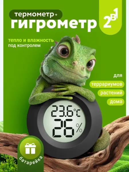 Электронный беспроводной термометр и гигрометр 2 в 1