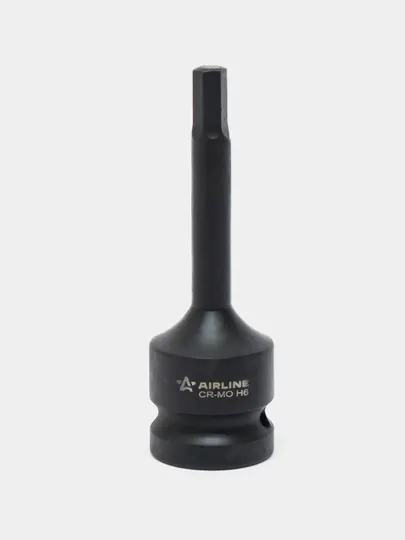 Головка ударная торцевая 1/2" DR, внешний шестигранник, H6 L=78 мм, ATAS003