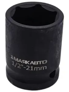 1/2" Головка ударная 21мм 6-ти гранная под гайковерт МАЯКАВТО