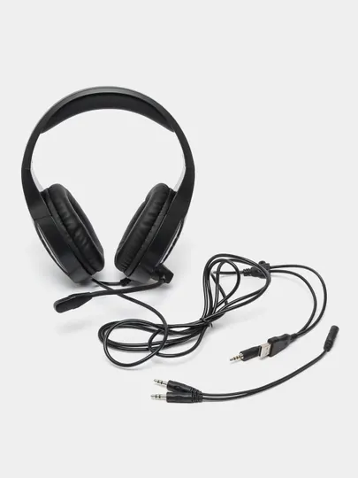 Полноразмерные игровые RGB наушники Awei GM5, драйвер 40 мм, длина кабеля 2.1 м