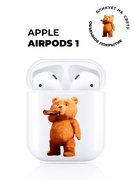 NOOTO Чехол на Apple AirPods 1 2 с принтом
