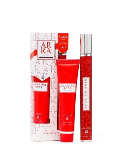 Подарочный парфюмерный набор для женщин V.V.Love Amazing Rose, 2 в 1