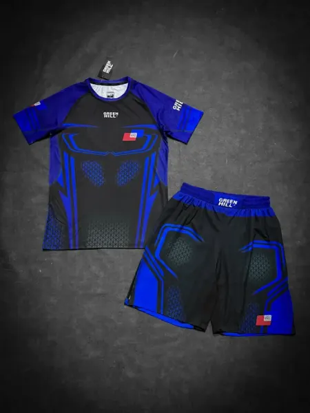 BIG BRO sport Рашгард спортивный комплект 2 в 1 для мма Green Hill