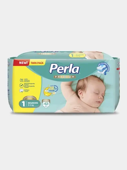 Подгузники для детей Perla Twin Newborn 1 (2–5 кг), 42 шт