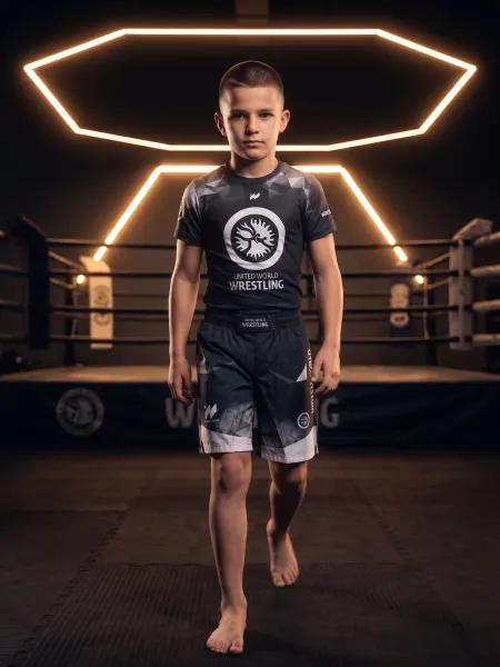 UWW Рашгард детский спортивный комплект 2 в 1 для детей