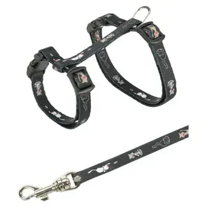 Tixie Шлейка с поводком для котят и кошек 21-33см*1.20м (4144)