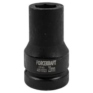 Головка ударная глубокая 1", 23мм (6-гранная) FORCEKRAFT