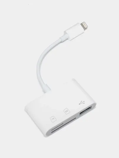 Устройство чтения карт памяти SD TF 3 в 1 Кардридер для Apple iPhone OTG-адаптер для iPad