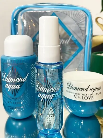 Подарочный набор для ухода за телом V.V.LOVE Diamond aqua 3 в 1 набор подарочный