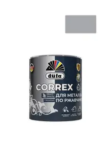 Грунт-эмаль по ржавчине гладкая Dufa Correx 3 в 1 RAL-9006 серебристый 2 л