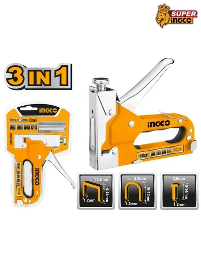 Степлер механический 3 в 1, INGCO HSG1405
