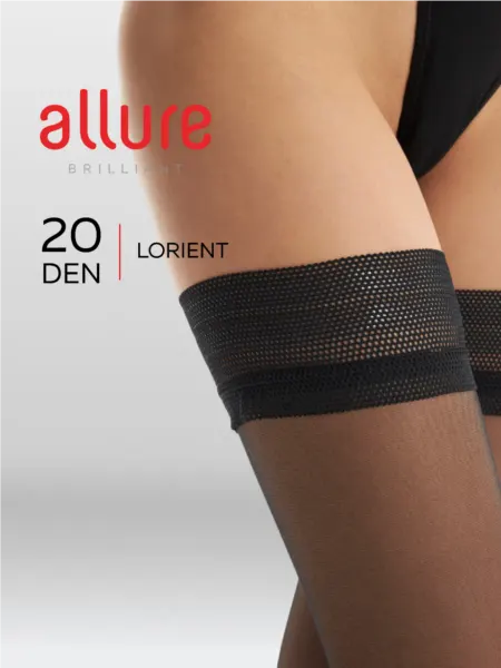 Allure Чулки с силиконовой вставкой Lorient 20 Den